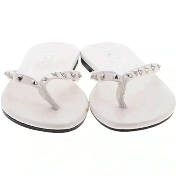 Women’s Toast Studded White Flip Flop Thong Sandals size 11 - Picture 3 of 10